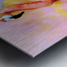 Pastel Pink Flamingo  Metal print