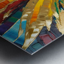 Golden Chakra Pineapple Metal print