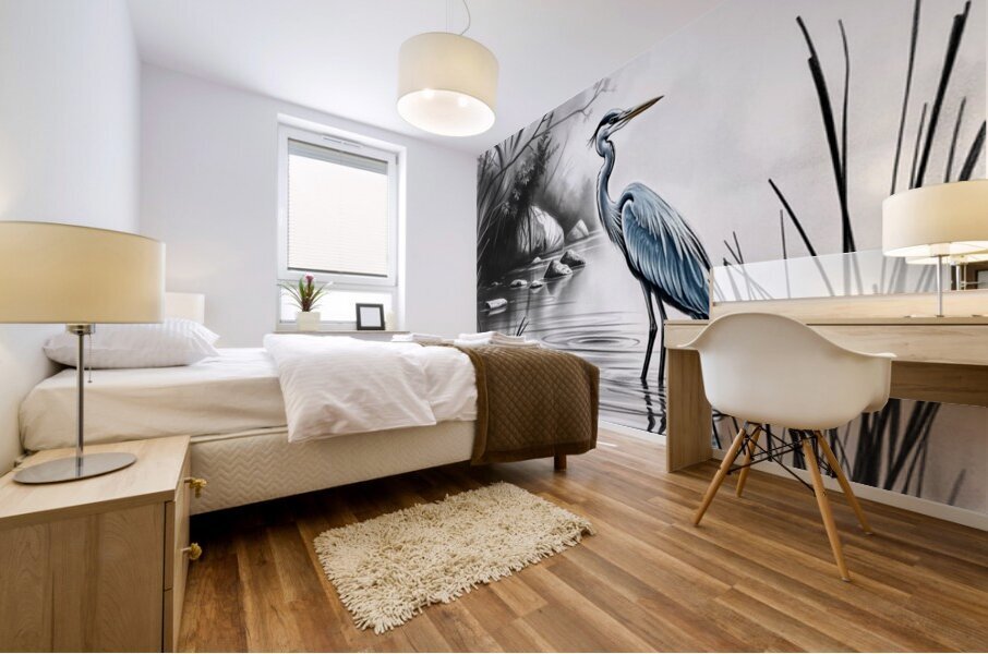 Gorgeous Blue Heron Oct 24 2025 at 9 34 18 AM Mural print