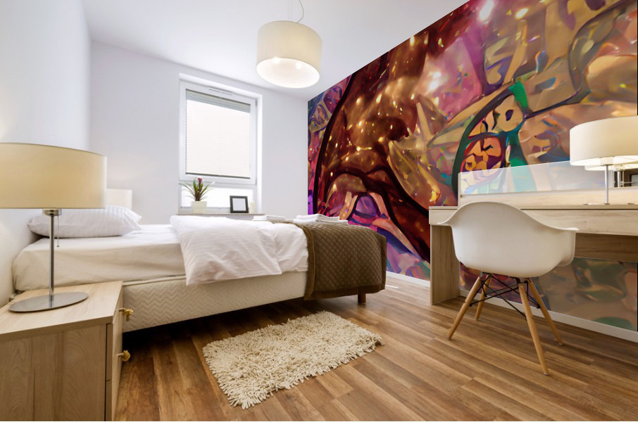 Diving Dolphin Mural print