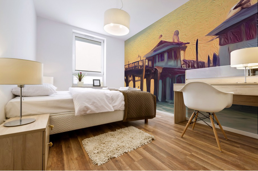 Naples Pier Memories  Mural print