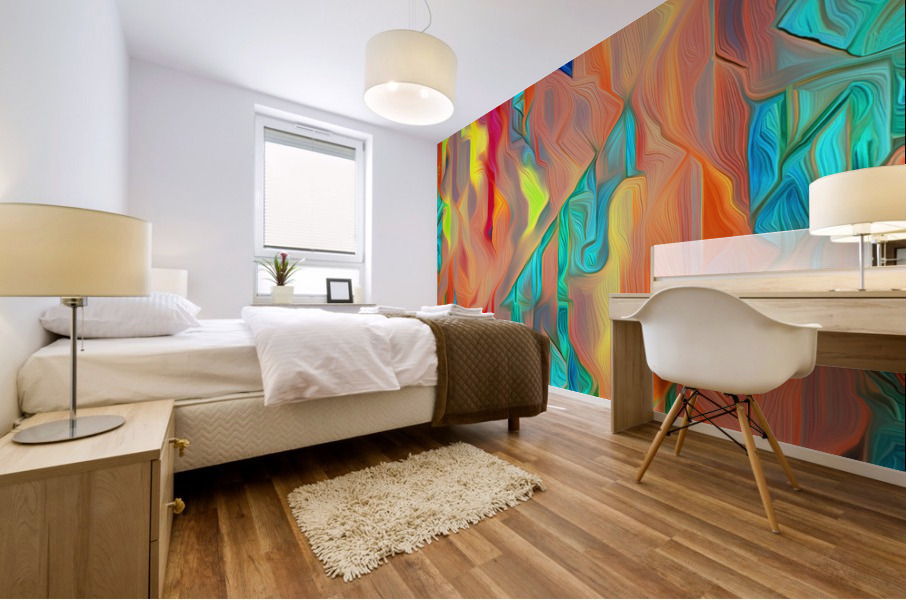 Coral Escape Mural print