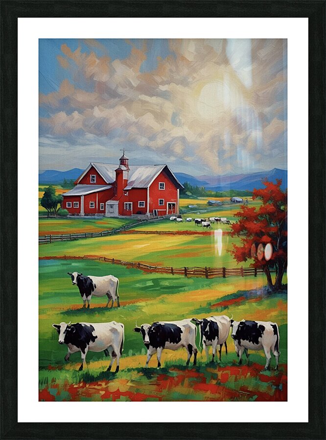 Pennsylvania Dairy Farm 2024 06 26 14 22 00 Picture Frame print