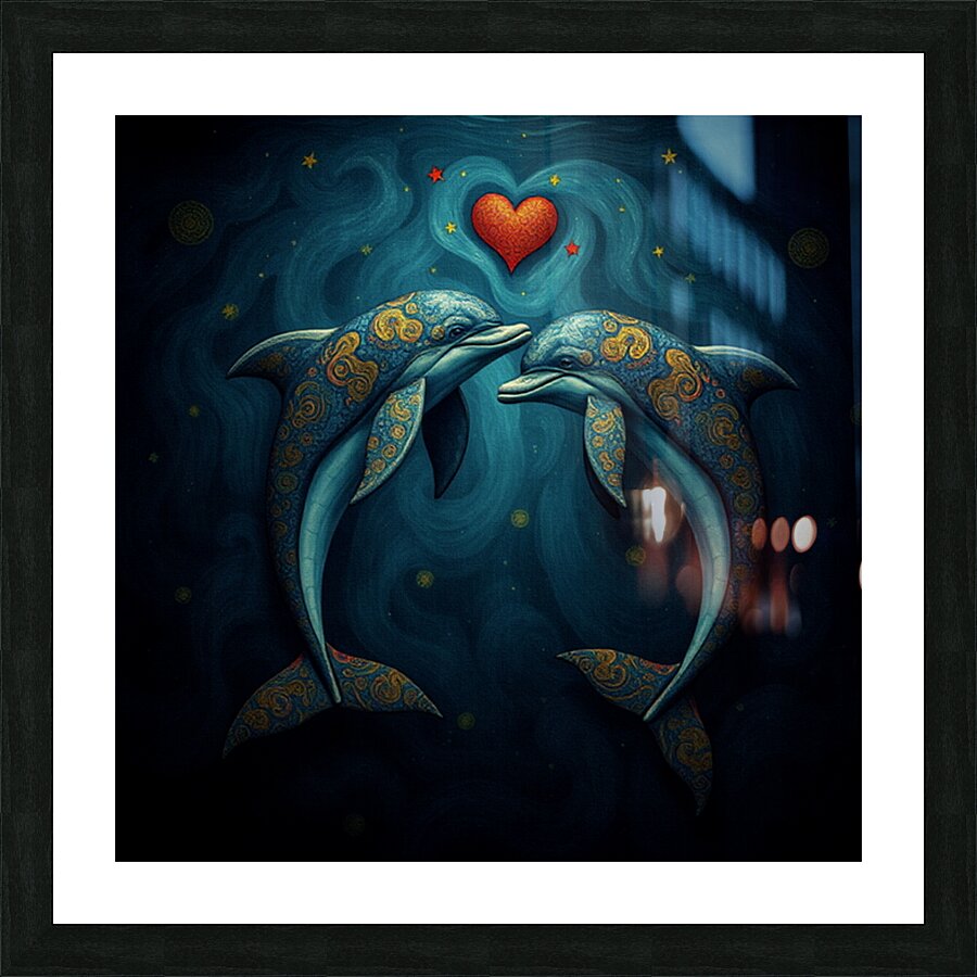 Dolphins 2025 05 20 07 40 43 Picture Frame print