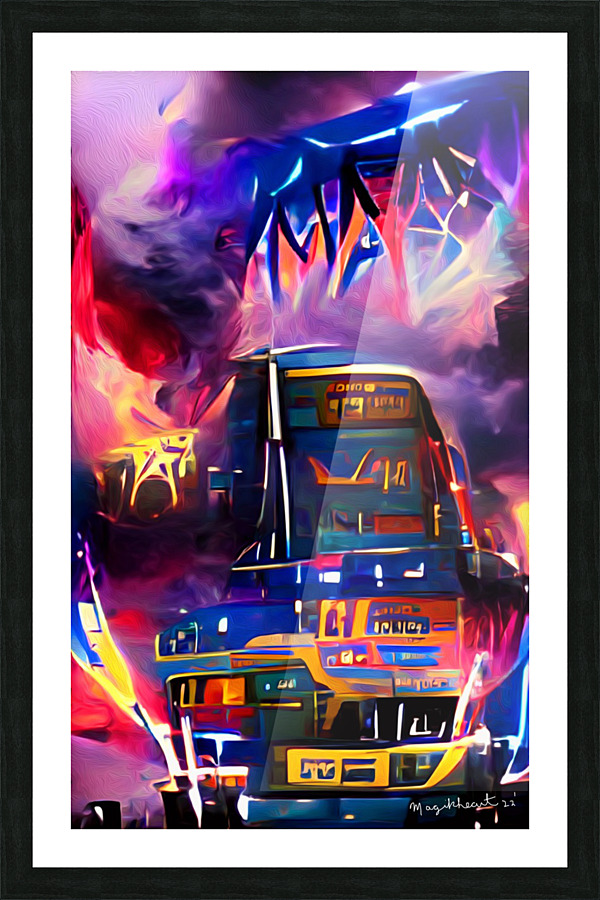 Rocker Band’s Bus Picture Frame print