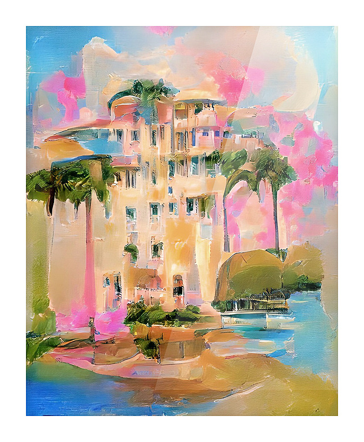 Pastel Ritz Carlton Picture Frame print