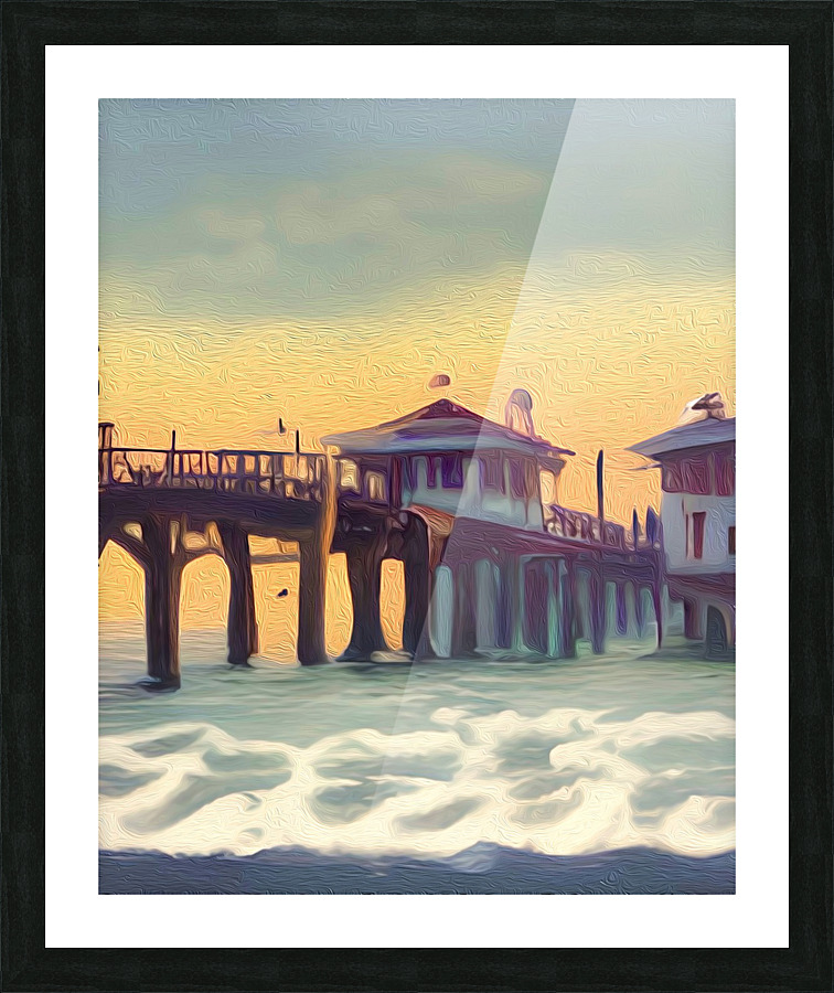 Naples Pier Memories  Picture Frame print