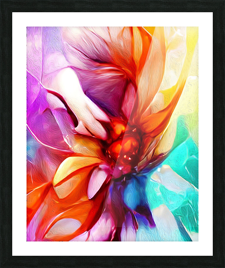 Chakra Love Flower Picture Frame print