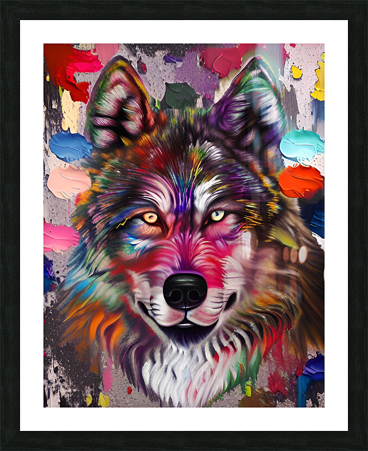 Wolf Aura Picture Frame print