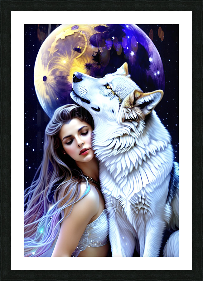 Wolf Love 9 Picture Frame print