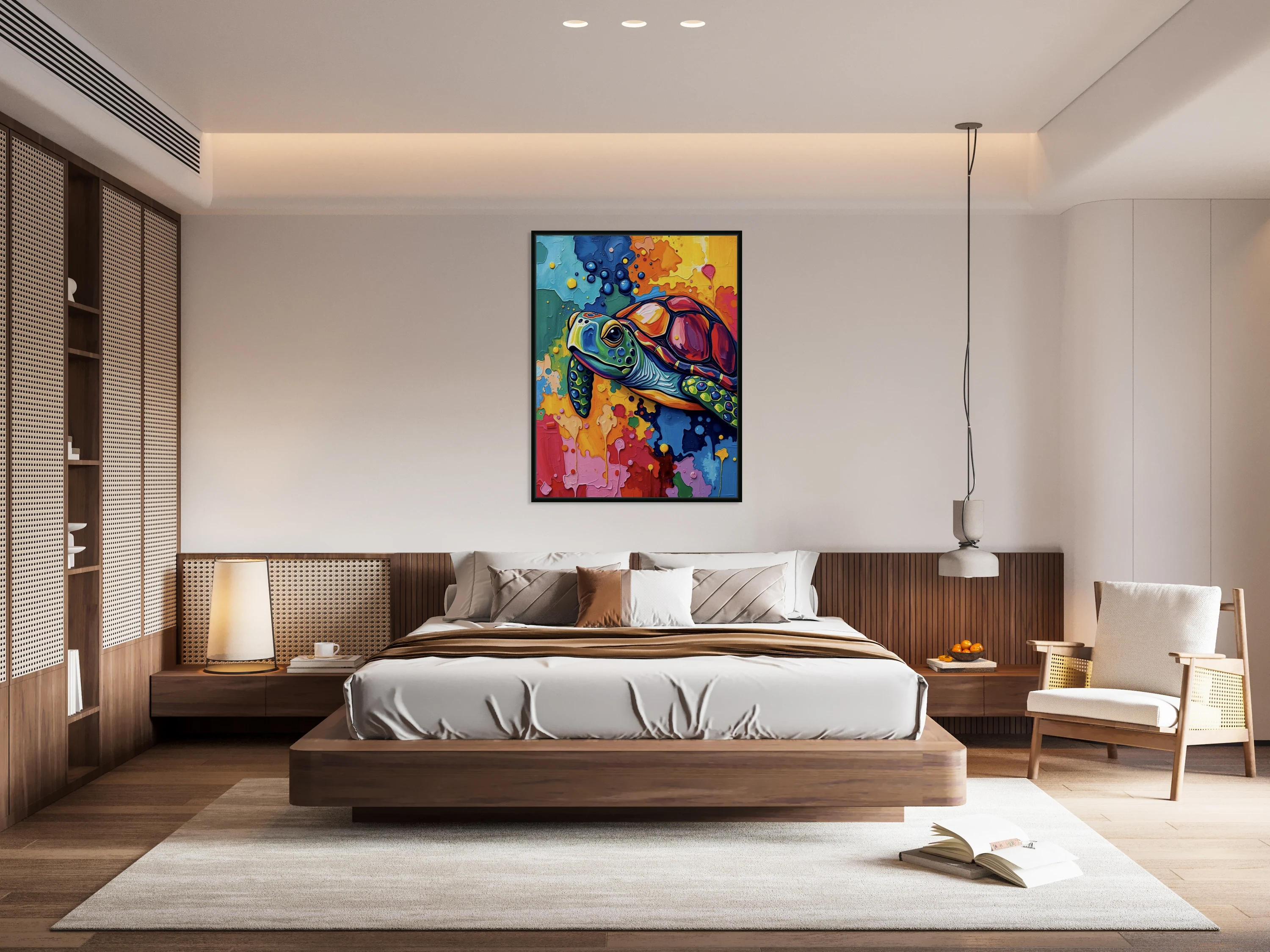 Vibrant Ocean Dreams Turtle