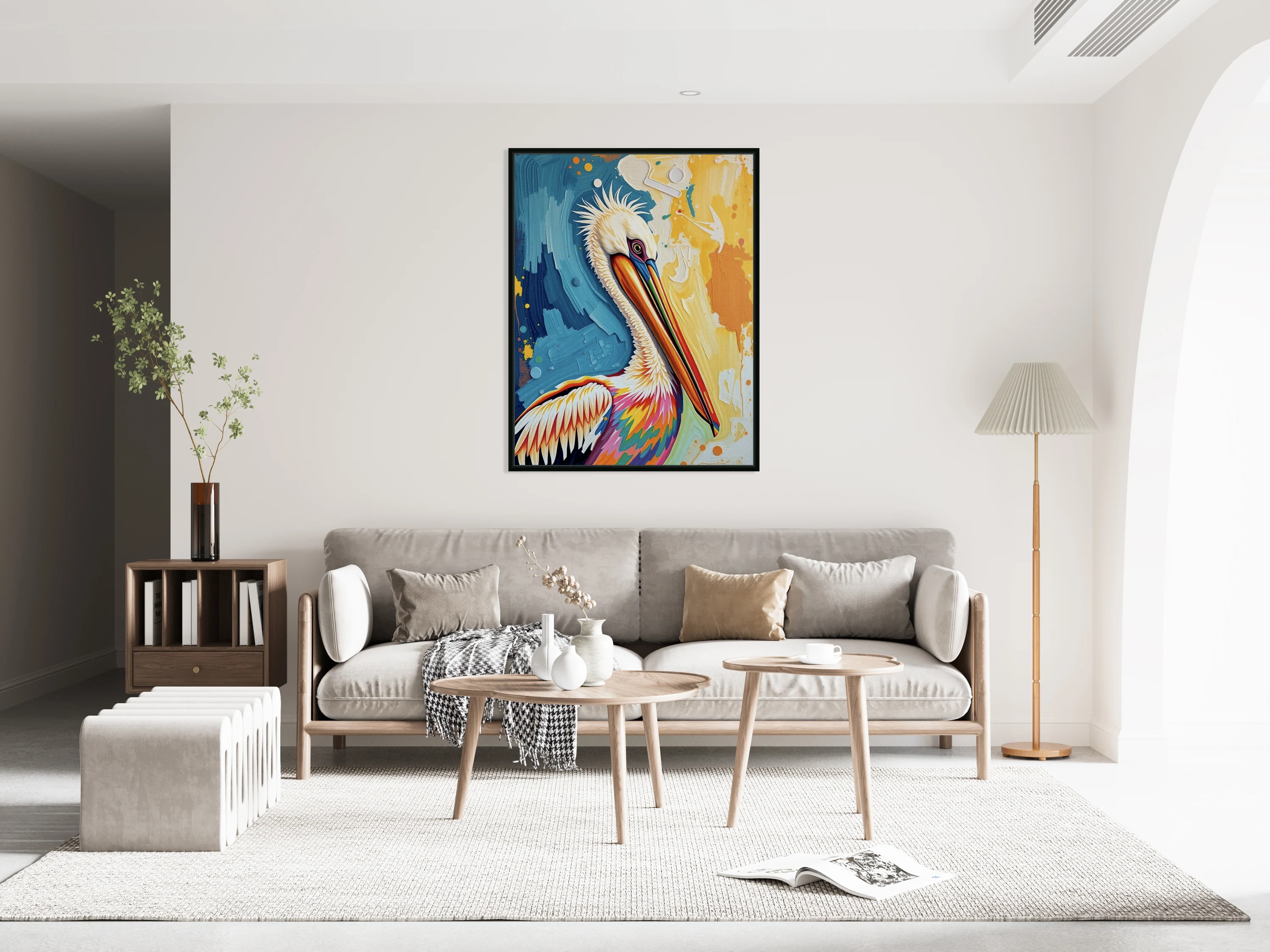 Vibrant Pelican's Coastal