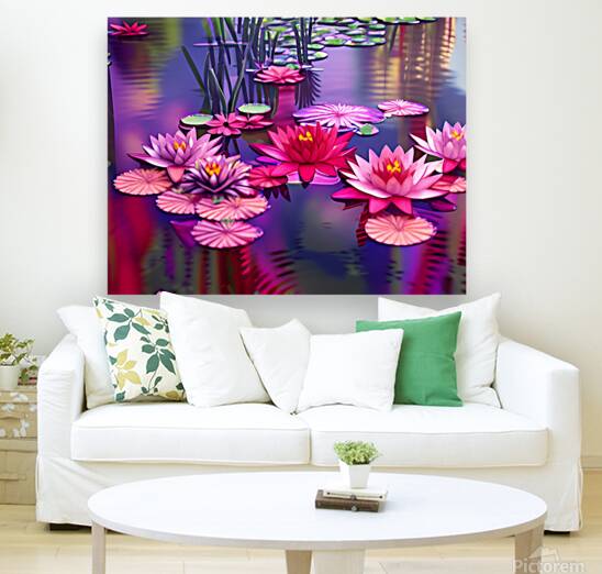 Red Lily Pad  Reproduction