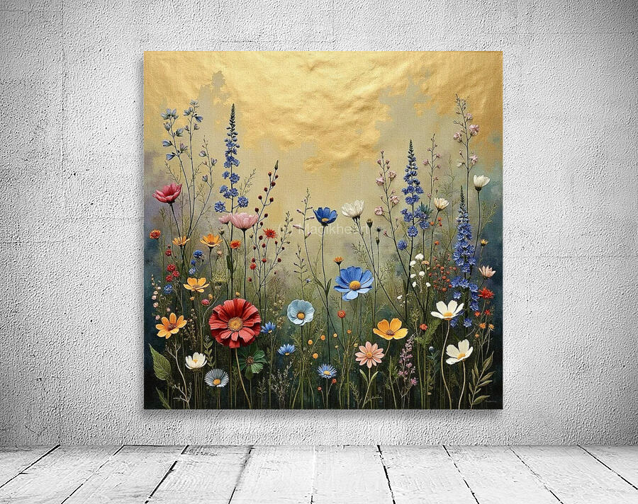 Wildflower Glory On Gold 2024 09 02 13 17 55 Wall Preview