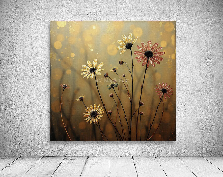 Wildflowers Delight on Gold 2024 09 02 12 45 59 Wall Preview