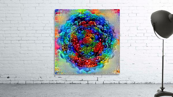 Rainbow Mandala Wall Preview