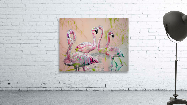 Flamingo Art Wall Preview
