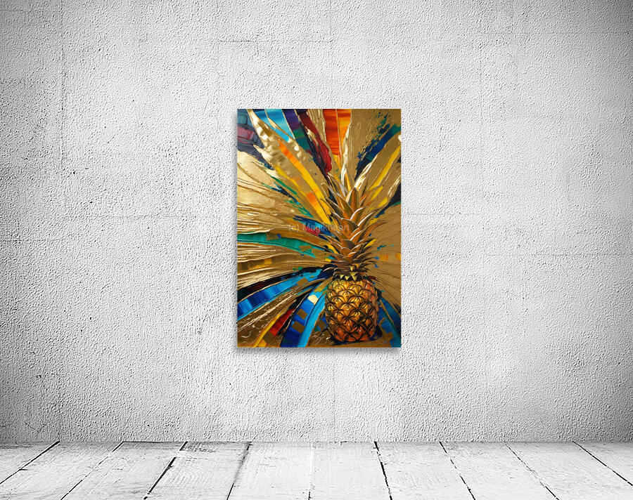 Golden Chakra Pineapple Wall Preview