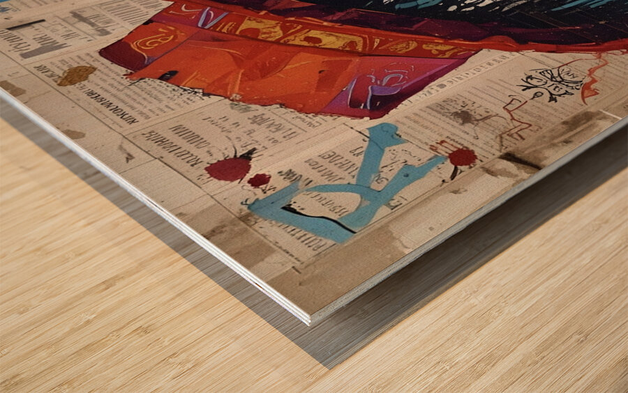 The Smiling Clown 2024 08 10 10 03 38 Wood print