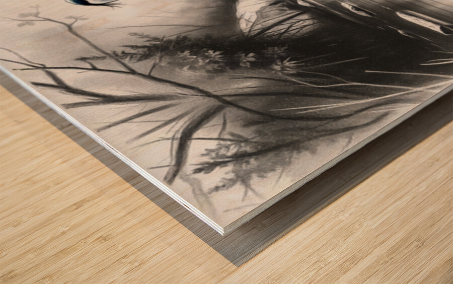 Gorgeous Blue Heron Oct 24 2025 at 9 34 18 AM Wood print