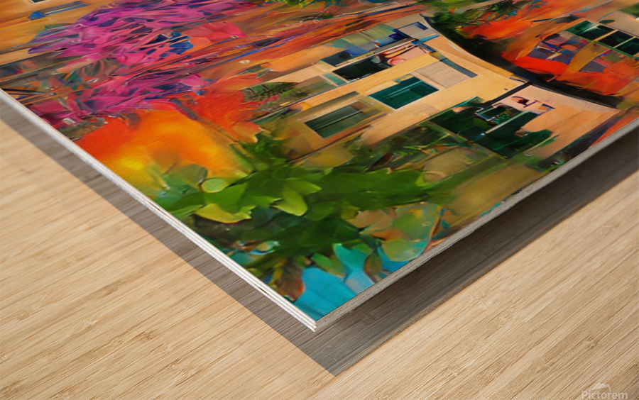 Naples 5th Avenue Shoppers Wood print