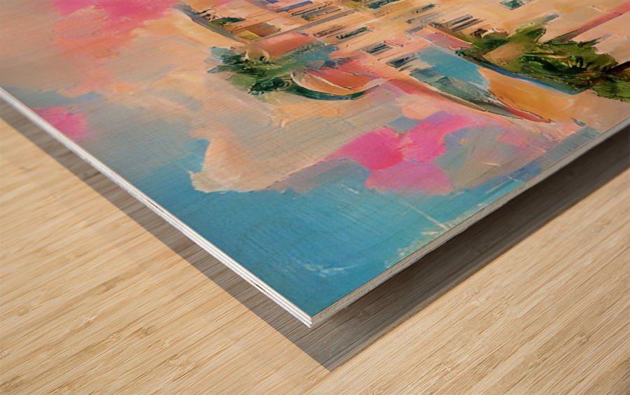 Pastel Ritz Carlton Wood print