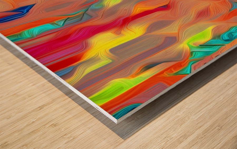 Coral Escape Wood print