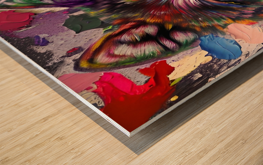 Wolf Aura Wood print