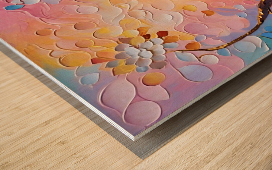 Love Dove Wood print