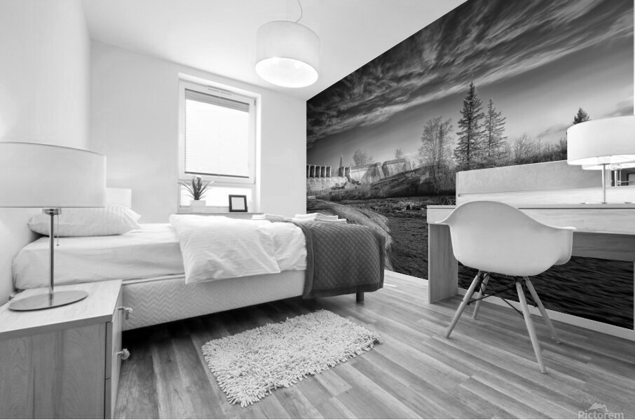 Timeless Reservoir: Shades of Pinawa Mural print