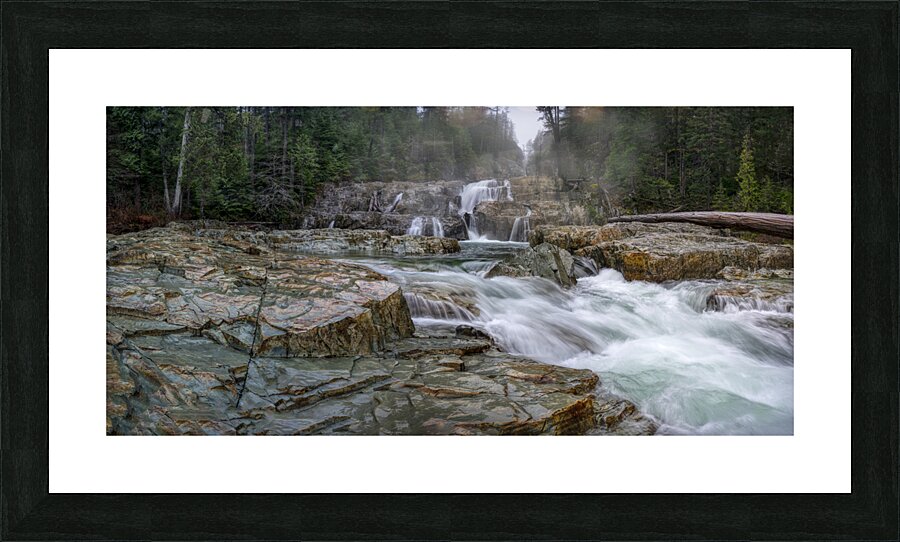 Majestic Cascades at Myra Falls Picture Frame print