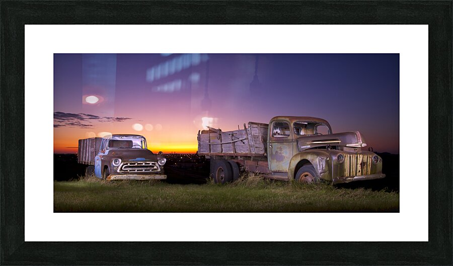 Left 2 Rust Picture Frame print
