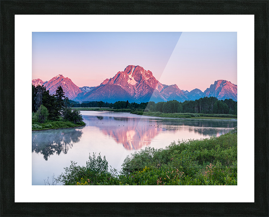 Oxbow Bend Signed Picture Frame print