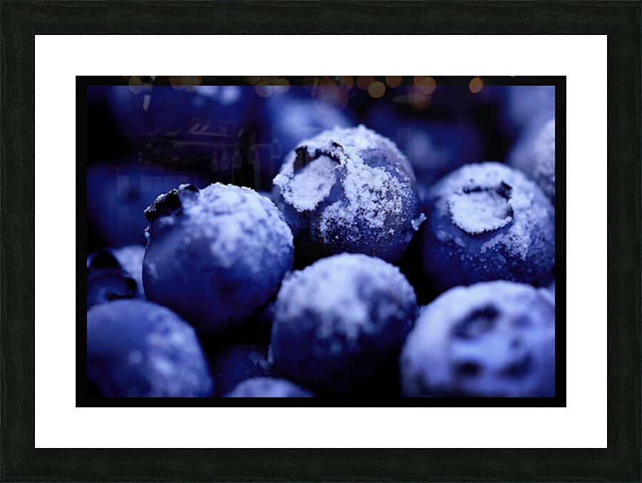Paris Blueberry Picture Frame print