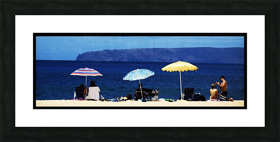 UmbrellaHawaiinoboat Picture Frame print