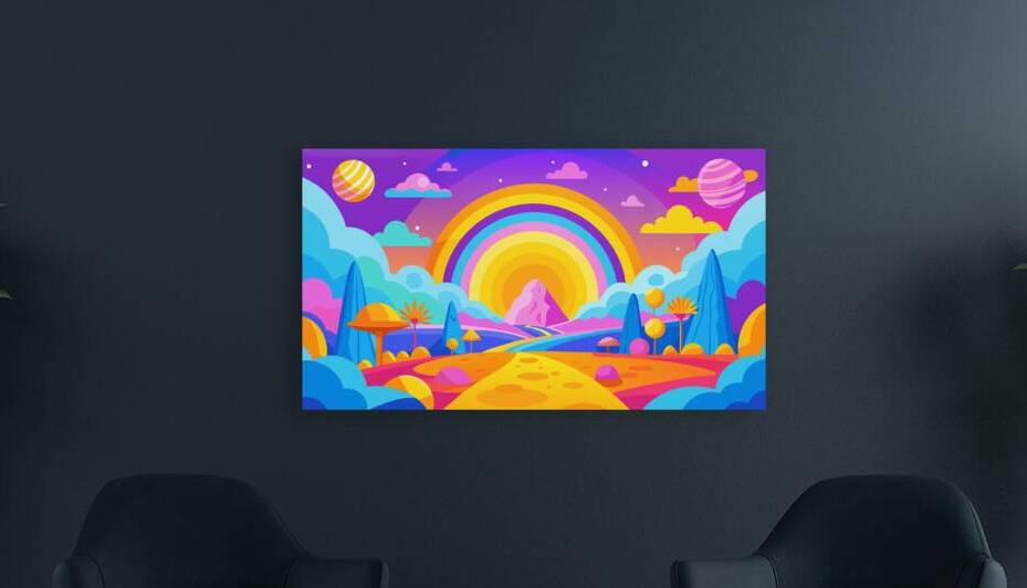 Dreamy Cosmic Landscape Illustration by ArtoVenture