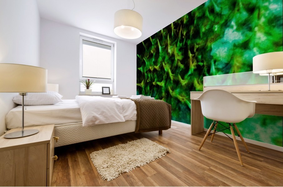 CURIOSITY - GREEN Mural print
