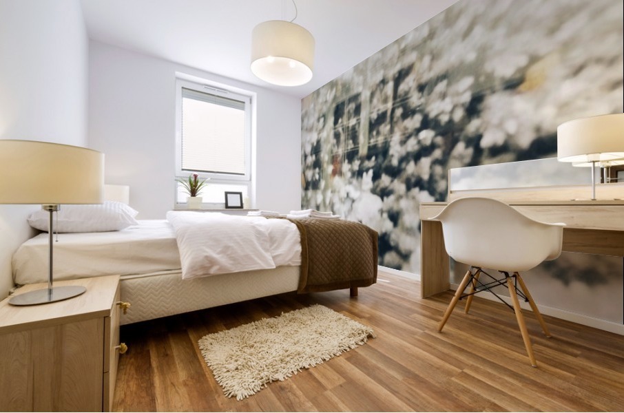 BURST - GRAY TONE Mural print
