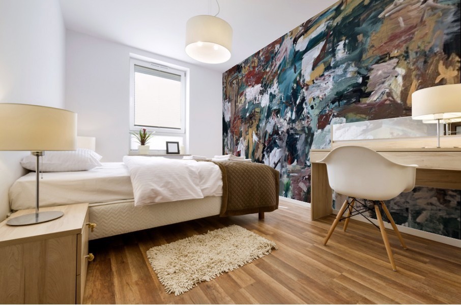 The extra mile Mural print