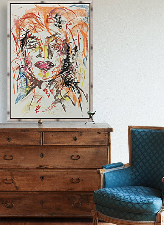 Layla V _30x42cm by Khalid Alzayani