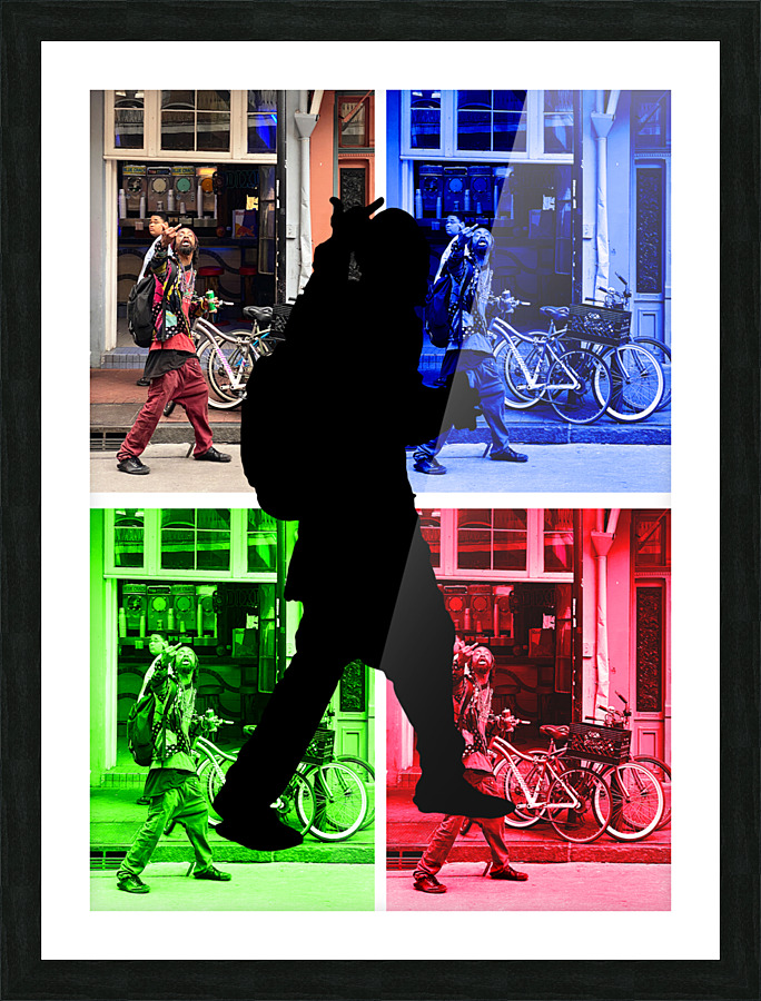 Colorsofclochart RGB Black Picture Frame print