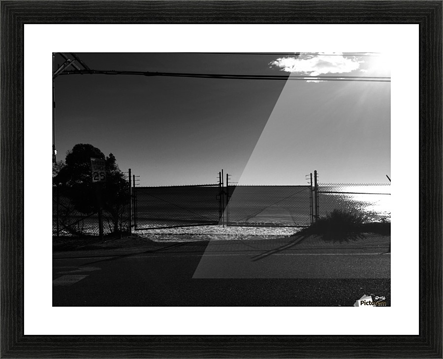 08_ SEA STRUCTURES_MALIBU GATE Picture Frame print