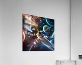 a breathtaking 3d rendition of the cosmos showcas Acrylic Print