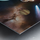 a breathtaking 3d rendition of the cosmos showcas Metal print
