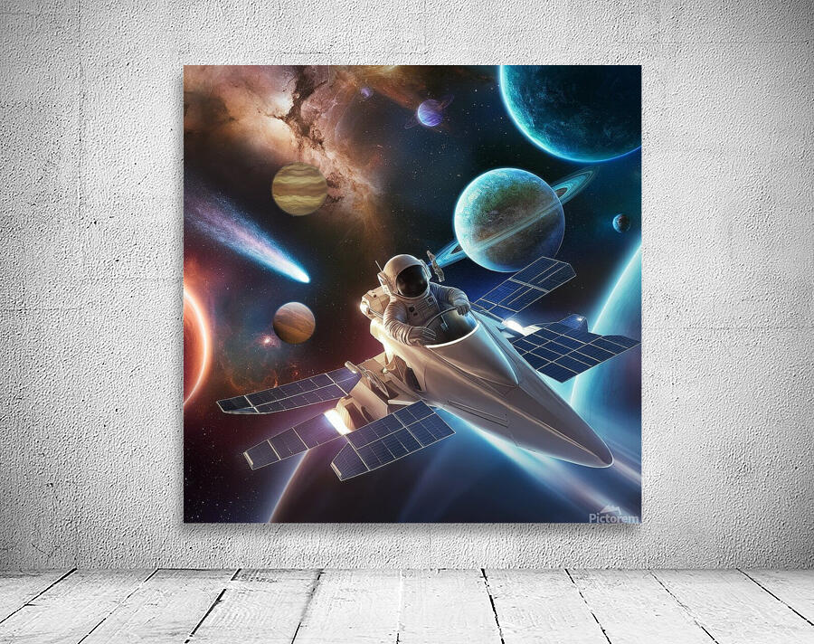 a breathtaking 3d rendition of the cosmos showcas Wall Preview