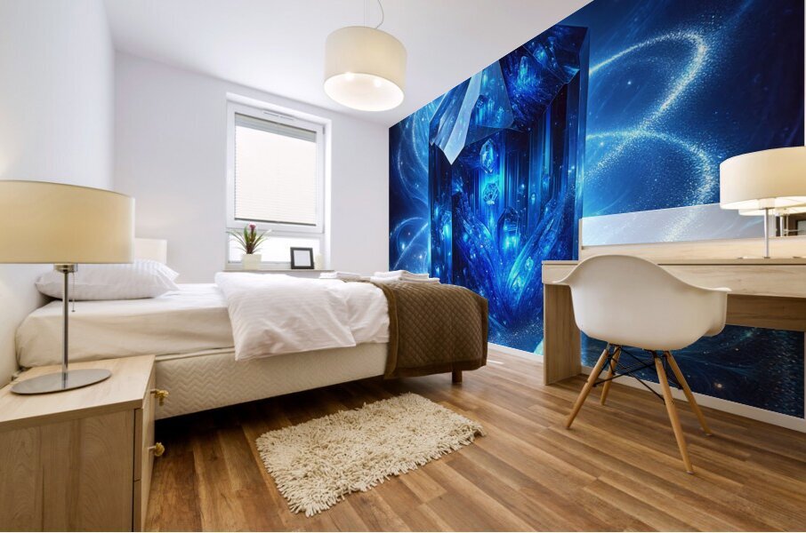 Crystal Blues  Mural print