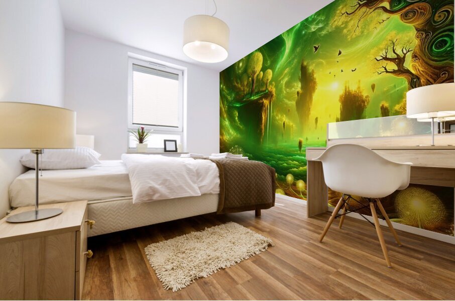 Emerald Falls  Mural print