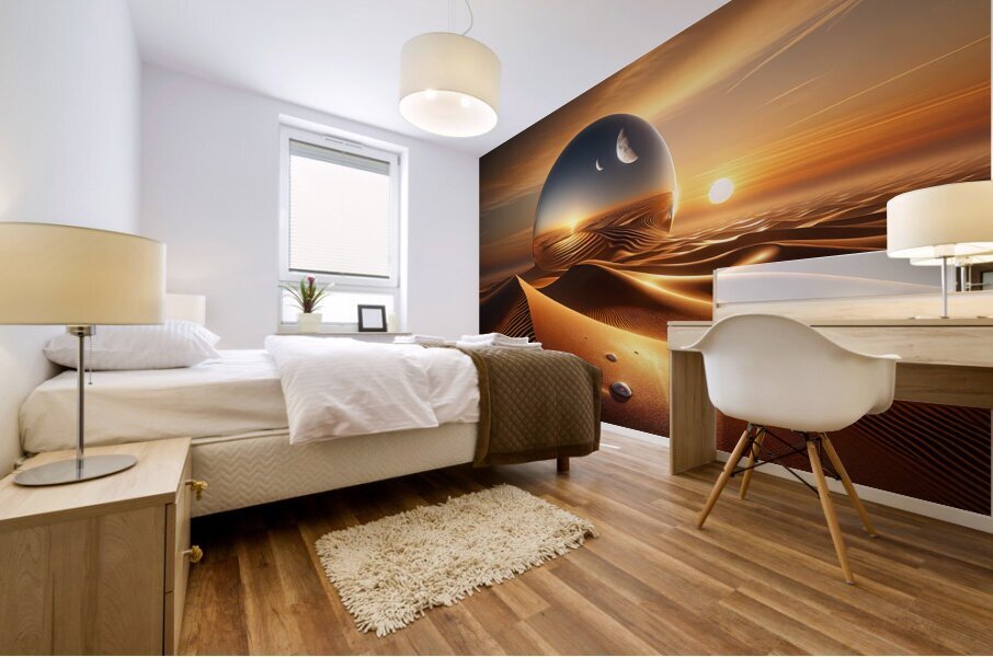 Oblique Continuations Mural print