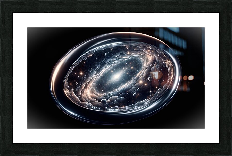 Space Ovalized Picture Frame print