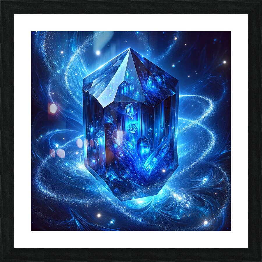 Crystal Blues  Picture Frame print